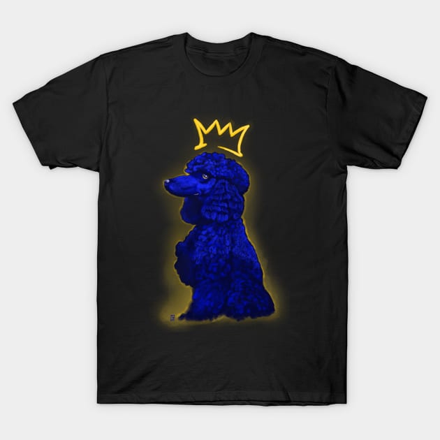 ROHyal Poodle In Blue T-Shirt by lsjordan